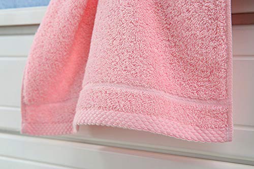 Cotton Washcloth Towel Set 6 Pack, Cotton 30x14 Inch Bath Towels - Highly Absorbent, Lint-Free & Quick Dry for Bathroom, Hotel, Spa, Kitchen, Gym and Travel