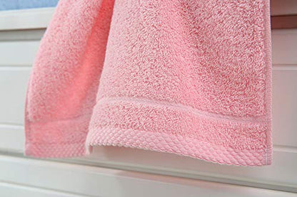 Cotton Washcloth Towel Set 6 Pack, Cotton 30x14 Inch Bath Towels - Highly Absorbent, Lint-Free & Quick Dry for Bathroom, Hotel, Spa, Kitchen, Gym and Travel