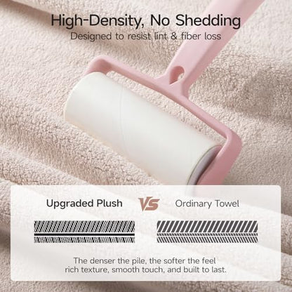 REDKISS Pack of 6 Towel Set - 2 Extra Large Bath, 2 Hand, 2 Washcloths, Ultra Soft & Highly Absorbent, Quicker to Dry, Beige Towels for Bathroom, Spa, Hotel, Gym - color: Beige