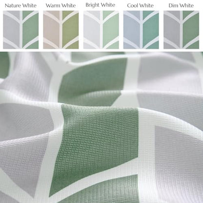 jinchan Green and White Shower Curtain Chevron Arrow Geometric Farmhouse Shower Curtains for Bathroom Waterproof Fabric Shower Curtain Modern Shower Curtain Set with Hooks 70x72 inches - color: Arrow Green, size: 70"W x 72"L (Pack of 1)