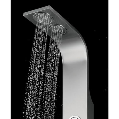 Blue Ocean 63" Stainless Steel SPS8863 Thermostatic Shower Panel Tower System vwith Rainfall Shower Head, Body Nozzles, and Handheld Shower Head, Shower Column - style: 63 inch with 4 Nozzle Sets