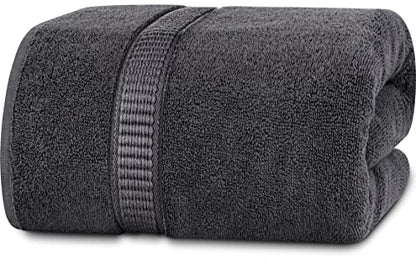 Utopia Towels - Luxurious Jumbo Bath Sheet 1 Piece - 600 GSM (35X70 Inches) 100% Ring Spun Cotton - Highly Absorbent and Quick Dry Extra Large Bath Towel - Super Soft Hotel Quality Towel (Grey) - color: Grey, size: 1 Piece Bath Sheet