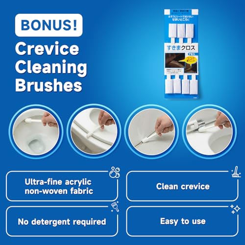 50PCS Toilet Wand Refills – Compatible with Clorox Toilet Wand, Bathroom Bowl Cleaners, Disposable Brush Replacement Head Scrubbers, Scrubbing Refill Pads with Fresh Scent, Toilet Brush Heads