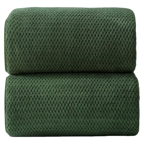 40x80 Inches Bath Sheets Towels for Adults Oversized Bath Towels Extra Large Luxury Super Soft Absorbent Quick Dry Microfiber(Olive Green,2PCS) - color: 01_olive Green, size: Bath Sheet-2PCS