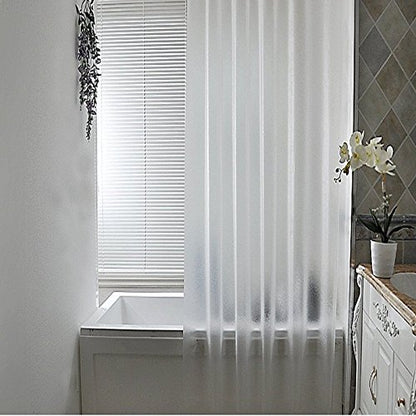 AooHome Shower Stall Curtain Liner for Small Size 54x72 Inch, 8G Eva RV Shower Curtain Frosted Pattern, Narrow Standing Single Water Repellent Shower Liner, Semi Transparent - color: Pure Translucent, size: 54"W x 72"L (Pack of 1)
