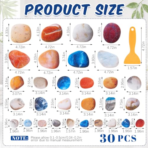 Fullhawl 30 Pcs Pebble Stone Non Slip Bathtub Stickers Colorful Pebble Stone Anti Slip Shower Stickers Shower Floor Nonslip Sticker Applique Adhesive Decals Treads with Scraper for Bathtub Bathroom - style: Pebble Stone