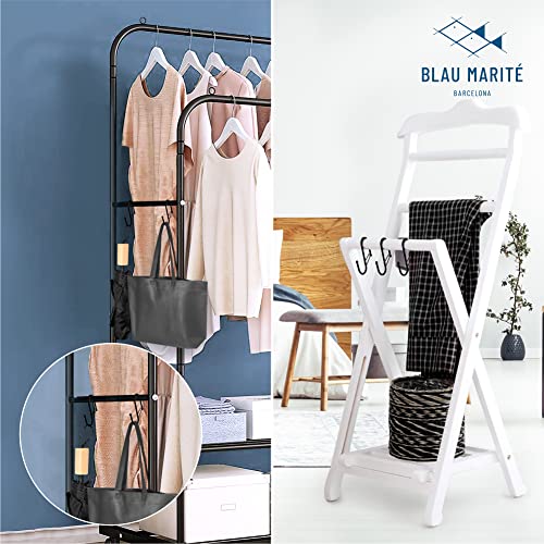 6 S-Shaped Hooks with Anti-Fall System. Anti Drop S-Shaped Hook with Safety Buckle to Prevent Falls. Heavy Duty. (Black, 4in Long (Diameter Rod<1.2in)) - color: Black, size: Large - 1.2In Diameter