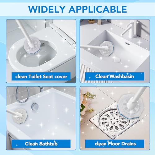 Disposable Toilet Wand Refills for Clorox, 50 Count - Compatible with Clorox Toilet Wand for Bathroom Cleaning
