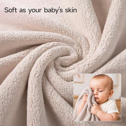 REDKISS Pack of 6 Towel Set - 2 Extra Large Bath, 2 Hand, 2 Washcloths, Ultra Soft & Highly Absorbent, Quicker to Dry, Beige Towels for Bathroom, Spa, Hotel, Gym - color: Beige