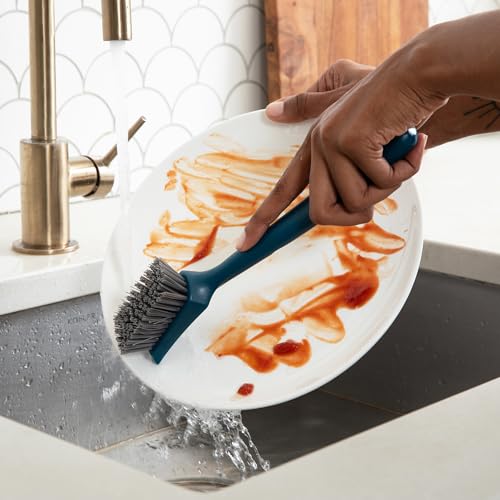 Full Circle Clean Ocean Dish Brush, Comfortable Grip, Sustainably Made 100% From Recycled Ghost Fishing Nets, Safe for Nonstick - size: Dish Brush