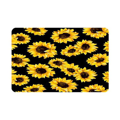 Sunflower Dish Drying Mat ,Absorbent Bathroom Rugs,Easy Clean Dish Mat For Kitchen,Bath,Bathroom,Home,Cute Kitchen Decor(sunflower) (16inches*24inches) - size: 16" x 24"
