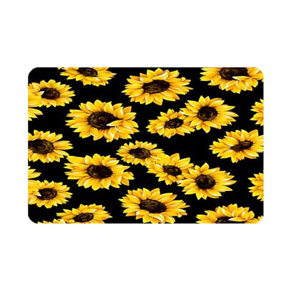 Sunflower Dish Drying Mat ,Absorbent Bathroom Rugs,Easy Clean Dish Mat For Kitchen,Bath,Bathroom,Home,Cute Kitchen Decor(sunflower) (16inches*24inches) - size: 16" x 24"