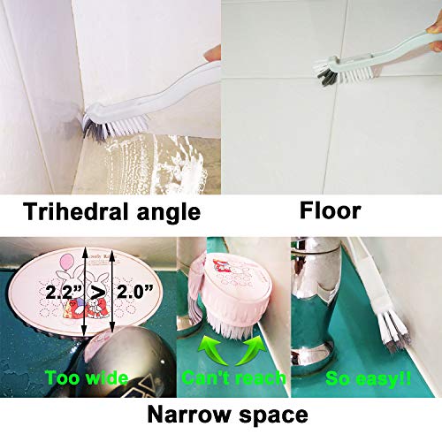 Dish Brush Kitchen Cleaning Brush Bottle Brush Bathroom Scrub Brushes Sink Household Pot Pan Edge Corners Tile Lines Brush with Stiff Bristles