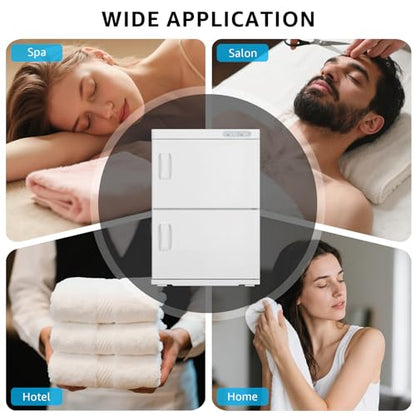 46L Hot Towel Warmer Cabinet, Large Professional Towel Heater - White | Rust Resistant, Stainless Steel Racks, Large Capacity, Towel Warmer for Spa Massage Salon Home - color: White, size: 46L