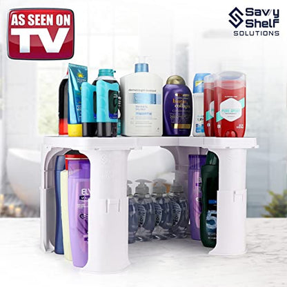 Expandable Under Sink Organizer and Storage I Bathroom Under the Sink Organizer Kitchen Under Sink Shelf I Cleaning Supplies Organizer Under Sink Storage I EXPANDABLE HEIGHT DEPTH & WIDTH