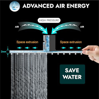 Midanya Square Rain Shower Head,High Pressure,Matte Black 12 Inch | 360°Swivel,Ceiling or Wall Mount,Waterfall Full Body Coverage,Bathroom Remodel,Stainless Steel Large Rainfall Shower Head - color: Black, size: 12 Inch