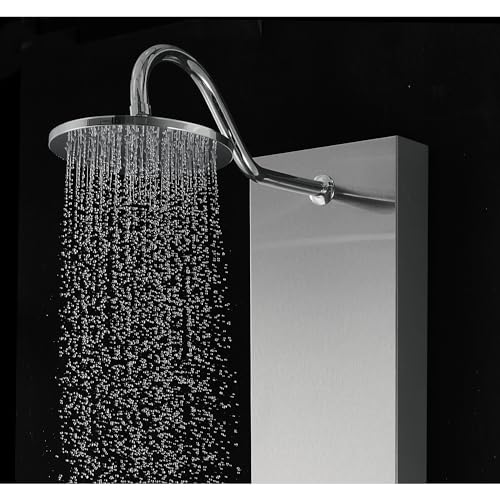 Blue Ocean SPS8801 series Shower Panel Tower with Rainfall Shower Head and Spout (57 inch Stainless Steel) - style: 57 inch Stainless Steel