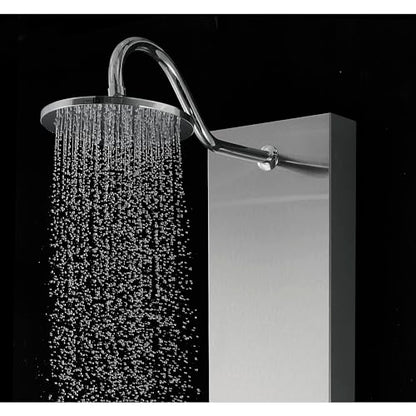 Blue Ocean SPS8801 series Shower Panel Tower with Rainfall Shower Head and Spout (57 inch Stainless Steel) - style: 57 inch Stainless Steel