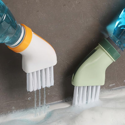 2PCS Extendable Crevice Brush Converts to Bottle Handle for Wet Or Dry Cleaning Multi Purpose Tool for Bathroom Tile Grout Window Sills and Tight Spaces