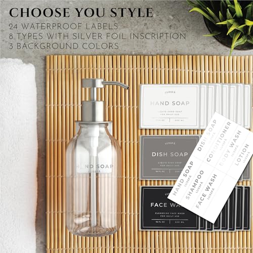 Shower Shampoo Dispenser Wall Mounted – 3 Refillable 16.9 oz Clear Bottles with Stainless Steel Pumps & No-Drill Adhesive Holders – Soap Dispenser Set for Bathroom (3 X Clear/Silver) - color: 3 X Clear/Silver