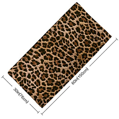 LIVILAN Oversized Leopard Beach Towel Cheetah Blanket for Women Girls, Thin Lightweight Microfiber Sand Free Quick Dry Towel, 30”X60” Pool Bath Yoga Shower Cheetah Gifts - color: Yellow Leopard Beach Towel, size: 60.00" x 30.00"
