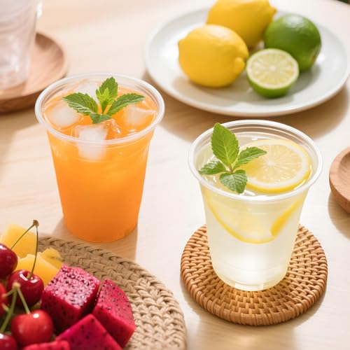 SIUQ 300 Pack 12 oz Plastic Cups, Clear Disposable Drinking Water Cups | Hot/Cold Party Drinking Cups, PP Clear Plastic Cups Bulk for Party, Picnic, BBQ, Wedding, Travel, Christmas & Events - style: 12 oz-300pack