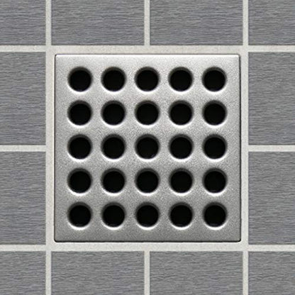 E4410 Square Shower Drain Grate, Satin Nickel