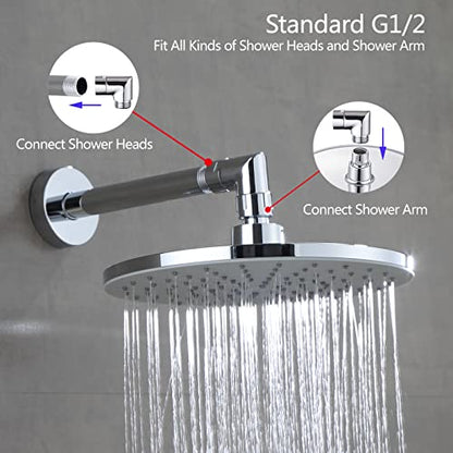 Shower Head Elbow Adapter, Shower Arm Elbow Adapter for Hand Showers and Wall-mounted Showers，Shower Arm Extension (90degree） - color: 90degree