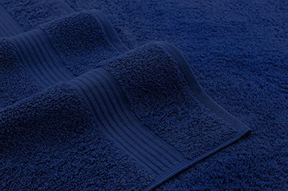 American Veteran Towel, Hand Towels for Bathroom Set of 4, 100% Cotton Turkish Hand Towel Sets, Soft Hand Face Towels, Navy Blue Hand Towels - color: Navy Blue