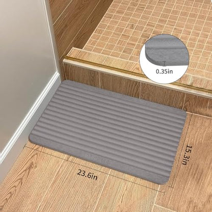 Stone Dish Drying Mat - Large Foldable Marbled Quick Drying Dish Mats, Stone Coasters Set of 4 Collapsible Ultra Absorbent Diatomaceous Earth Mats for Kitchen Counter Bathroom (Grey-REC) - color: Grey-rec