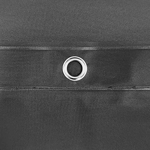 Barossa Design Gray Shower Curtain Liner Standard Size, Dark Gray | Premium PEVA, BPA & PVC Free, No Chemical Smell, Metal Grommets, Lightweight Shower Curtain with 3 Magnets for Bathroom - color: Grey, size: 72"W x 72"L (Pack of 1)