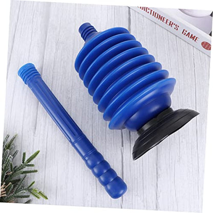 STOBAZA 2pcs High Pressure Thrust Plunger for Bathroom Toilet Riser Clog Remover Professional Bellows Accordion Design Easy Cleaning Accessory
