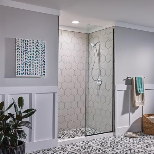 Moen Engage Magnetix Chrome 3.5-Inch Six-Function Detachable Handheld Showerhead with Magnetic Docking System, 26100 - color: Chrome, size: Showerhead