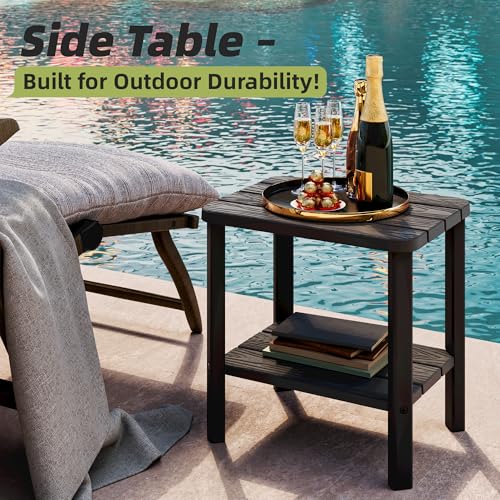 Waterproof Shower Bench for Inside Shower, HDPE Shower Stool with Storage Shelf, SPA Bathroom Seat Chair for Indoor or Outdoor, Lightweight and Stable - size: 1 Pack