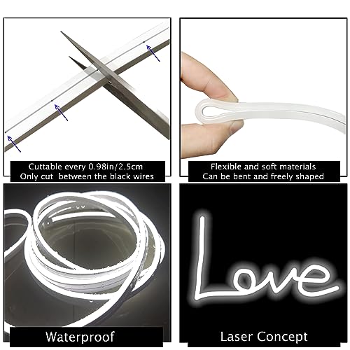 LED Vanity Mirror Lights, Hollywood Style Makeup Lighting, 10FT/6000K/Dimmable/12V Adapter/Self-Adhesive Strip Lights for Mirror, Lighting for Makeup Vanity Table & Bathroom Mirror - size: 10FT Vaniyt Light strip