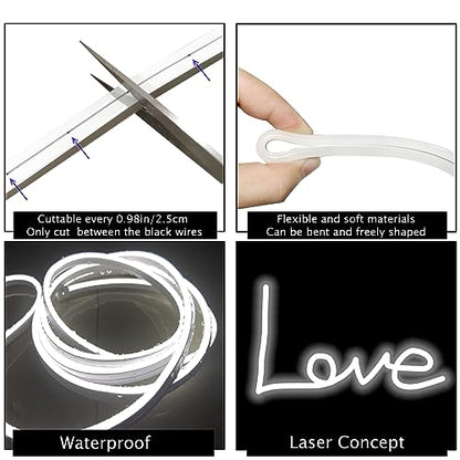 LED Vanity Mirror Lights, Hollywood Style Makeup Lighting, 10FT/6000K/Dimmable/12V Adapter/Self-Adhesive Strip Lights for Mirror, Lighting for Makeup Vanity Table & Bathroom Mirror - size: 10FT Vaniyt Light strip