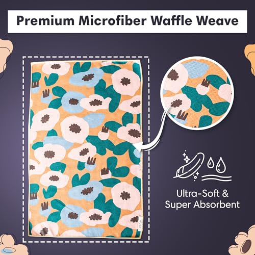 Reversible Microfiber Hand Towel, Lilly Plaid | Double-Sided Design Super Absorbent Lint-Free Fast Drying Bathroom Kitchen Car & Window Cleaning, Set of 2 Microfiber Cloths - color: Lilly Plaid- Cream/Multi, size: Hand Towels - Reversible