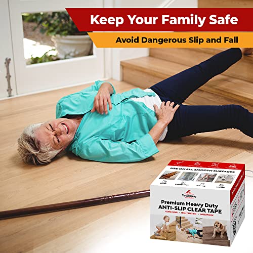 Clear Grip Tape for Stairs, Waterproof Anti-Slip Treads for Wooden Steps | 15 Pack, 6 x 24 Inches, Precut Design, Concrete Step Use, Heavy-Duty Adhesive, Works On All Surfaces, All-Weather Use - size: Clear, style: 15 Pack
