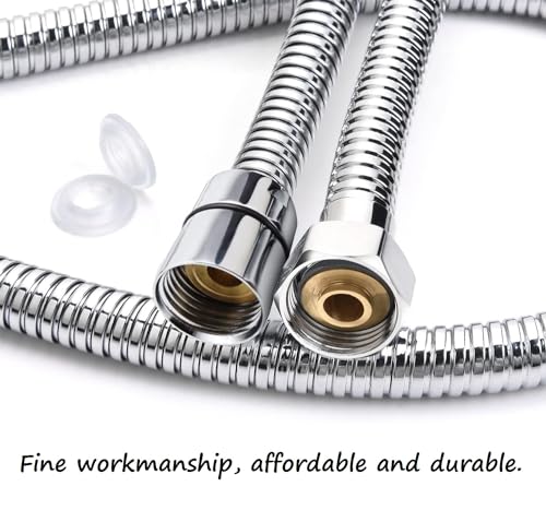 59 Inches Shower Hose,Bidet Hose,Chrome | 304 Stainless St304 Stainless Steel, Handheld Shower Hose, G1/2 Thread Interface (0.8" or 20mm) - color: Chrome