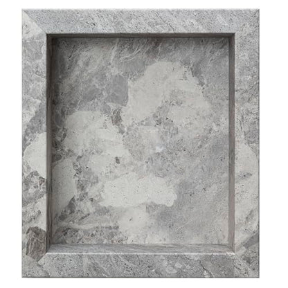 Palisade 17.5 in x 15.5 in Vinyl Shower Niche Silver Lake | Waterproof Shower Insert - color: Silver Lake
