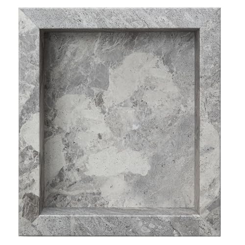 Palisade 17.5 in x 15.5 in Vinyl Shower Niche Silver Lake | Waterproof Shower Insert - color: Silver Lake
