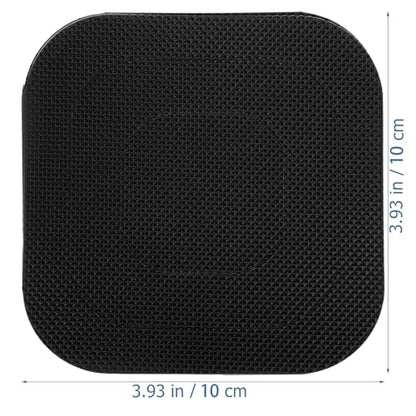 ARTIBETTER 20 Sheets Anti Skid Bathtub Stickers Bathroom Self-Adhesive Non Slip Stickers for Tub Shower Floor Safety Square Black - size: 10X10CM