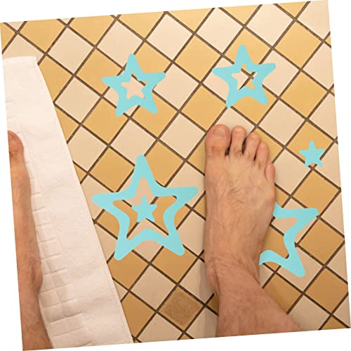 Holibanna 20Pcs Non-Slip Bathroom Stickers Self-Adhesive PEVA Waterproof Shower Room Decals for Bathtubs and Floors Safety Anti-Slip Stickers for Family Use