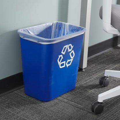 COASTWIDE Professional Plastic Indoor Recycling Wastebasket Without Lid, Blue,Plastic, 7 Gallon (CW56432) - color: Blue, size: 7 Gal., style: 1 Pack