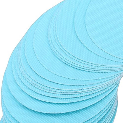 Greensen 24-Pack PEVA Non-Slip Shower Stickers for Bathtubs, Showers & Stairs – Strong Adhesive, Easy Install, Enhanced Grip - color: Blue