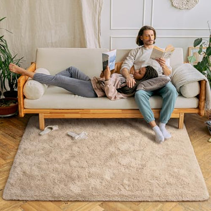 Chicrug Soft Area Rugs for Bedroom Living Room Plush Fluffy Rug 3x5 Feet, Shag Furry Area Rug Carpet Non Shedding for Nursery Children Kids Girls Room Home Decorative, Camel | Shag Furry Area Rug Carpet Non Shedding for Nursery Children Kids Girls Room Ho