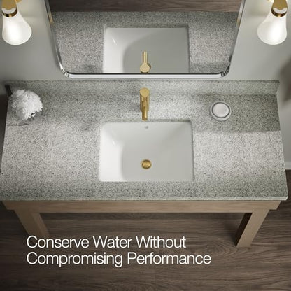 Kohler K-35048-4K-2MB Elate® Single-Handle Bathroom Sink Faucet, Bathroom Faucets,1.0 GPM, Vibrant Brushed Moderne Brass - color: Vibrant Brushed Moderne Brass, size: 1.0 GPM