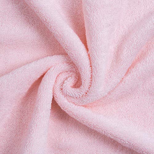 Mother-Earth 6-Pack Bath Washcloths 12"x12" - Soft and Absorbent Face Towels, Quick-Drying Wash Cloths for Sensitive Skin, Premium Quality for Daily Use (Blue-Pink) - color: Blue-pink