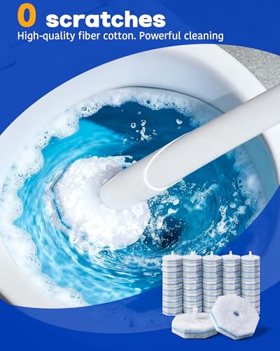 50 Pack Wand Refills Compatible with Clorox Toilet Brushes, Instant Foam Cleaning, Secure Lock No Slipping, Odor Neutralizing, Easy Snap-On Design - color: 50pack