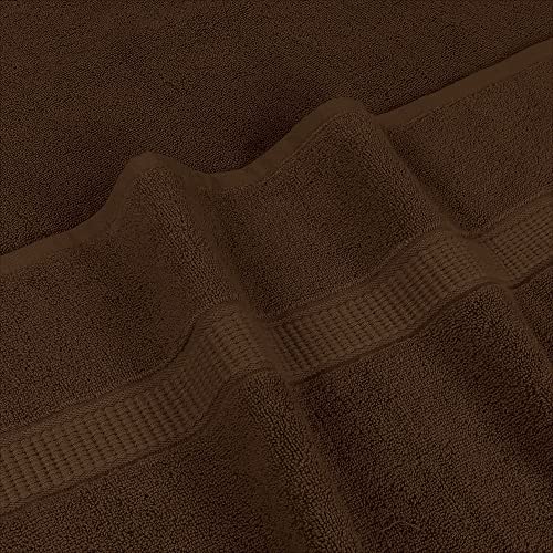 Utopia Towels Jumbo Bath Sheets, 2 Pack, 35x70 in, 600 GSM Cotton, Dark Brown - color: Dark Brown, size: 2 Piece Bath Sheet